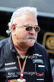 Dr. Vijay Mallya (IND) Sahara Force India F1 Team Owner. 07.09.2014. Formula 1 World Championship, Rd 13, Italian Grand Prix, Monza, Italy, Race Day.