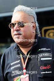 Dr. Vijay Mallya (IND) Sahara Force India F1 Team Owner. 07.09.2014. Formula 1 World Championship, Rd 13, Italian Grand Prix, Monza, Italy, Race Day.