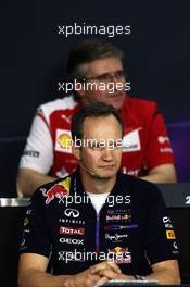Paul Monaghan (GBR) Red Bull Racing Chief Engineer in the FIA Press Conference. 03.10.2014. Formula 1 World Championship, Rd 15, Japanese Grand Prix, Suzuka, Japan, Practice Day.