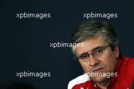 Pat Fry (GBR) Ferrari Deputy Technical Director and Head of Race Engineering in the FIA Press Conference. 03.10.2014. Formula 1 World Championship, Rd 15, Japanese Grand Prix, Suzuka, Japan, Practice Day.