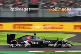 Adrian Sutil (GER) Sauber C33. 03.10.2014. Formula 1 World Championship, Rd 15, Japanese Grand Prix, Suzuka, Japan, Practice Day.
