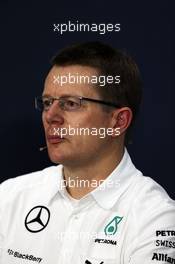 Andy Cowell (GBR) Mercedes-Benz High Performance Powertrains Managing Director om the FIA Press Conference. 03.10.2014. Formula 1 World Championship, Rd 15, Japanese Grand Prix, Suzuka, Japan, Practice Day.