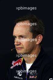 Paul Monaghan (GBR) Red Bull Racing Chief Engineer in the FIA Press Conference. 03.10.2014. Formula 1 World Championship, Rd 15, Japanese Grand Prix, Suzuka, Japan, Practice Day.