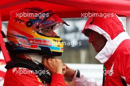 Fernando Alonso (ESP) Ferrari on the grid. 05.10.2014. Formula 1 World Championship, Rd 15, Japanese Grand Prix, Suzuka, Japan, Race Day.
