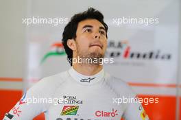 Sergio Perez (MEX) Sahara Force India F1. 05.10.2014. Formula 1 World Championship, Rd 15, Japanese Grand Prix, Suzuka, Japan, Race Day.