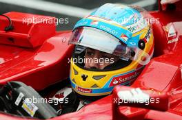 Fernando Alonso (ESP) Ferrari F14-T on the grid. 05.10.2014. Formula 1 World Championship, Rd 15, Japanese Grand Prix, Suzuka, Japan, Race Day.