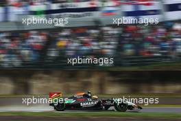Sergio Perez (MEX) Sahara Force India F1 VJM07. 05.10.2014. Formula 1 World Championship, Rd 15, Japanese Grand Prix, Suzuka, Japan, Race Day.