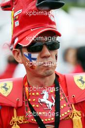 Fans and atmosphere - Ferrari fan. 05.10.2014. Formula 1 World Championship, Rd 15, Japanese Grand Prix, Suzuka, Japan, Race Day.