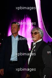 (L to R): Dmitry Kozak (RUS) Russian Deputy Prime Minister with Bernie Ecclestone (GBR). 10.10.2014. Formula 1 World Championship, Rd 16, Russian Grand Prix, Sochi Autodrom, Sochi, Russia, Practice Day.