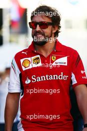 Fernando Alonso (ESP) Ferrari. 10.10.2014. Formula 1 World Championship, Rd 16, Russian Grand Prix, Sochi Autodrom, Sochi, Russia, Practice Day.