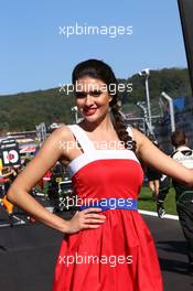 Grid Girl. 12.10.2014. Formula 1 World Championship, Rd 16, Russian Grand Prix, Sochi Autodrom, Sochi, Russia, Race Day.