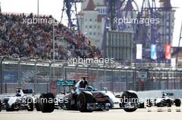 Nico Rosberg (GER) Mercedes AMG F1 W05. 12.10.2014. Formula 1 World Championship, Rd 16, Russian Grand Prix, Sochi Autodrom, Sochi, Russia, Race Day.
