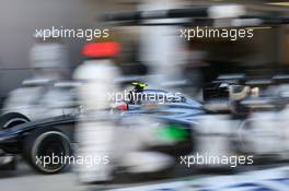 Kevin Magnussen (DEN) McLaren MP4-29 pit stop. 12.10.2014. Formula 1 World Championship, Rd 16, Russian Grand Prix, Sochi Autodrom, Sochi, Russia, Race Day.