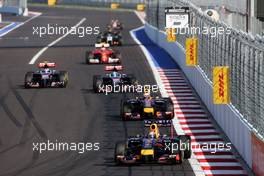 Sebastian Vettel (GER), Red Bull Racing  12.10.2014. Formula 1 World Championship, Rd 16, Russian Grand Prix, Sochi Autodrom, Sochi, Russia, Race Day.