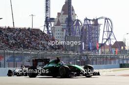 Marcus Ericsson (SWE) Caterham CT05. 12.10.2014. Formula 1 World Championship, Rd 16, Russian Grand Prix, Sochi Autodrom, Sochi, Russia, Race Day.