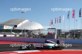 Lewis Hamilton (GBR) Mercedes AMG F1 W05. 11.10.2014. Formula 1 World Championship, Rd 16, Russian Grand Prix, Sochi Autodrom, Sochi, Russia, Qualifying Day.