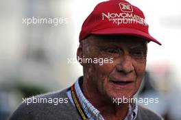 Niki Lauda (AUT) Mercedes Non-Executive Chairman. 11.10.2014. Formula 1 World Championship, Rd 16, Russian Grand Prix, Sochi Autodrom, Sochi, Russia, Qualifying Day.