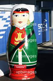 A Russian Doll. 11.10.2014. Formula 1 World Championship, Rd 16, Russian Grand Prix, Sochi Autodrom, Sochi, Russia, Qualifying Day.