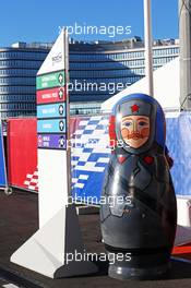 A Russian Doll. 11.10.2014. Formula 1 World Championship, Rd 16, Russian Grand Prix, Sochi Autodrom, Sochi, Russia, Qualifying Day.
