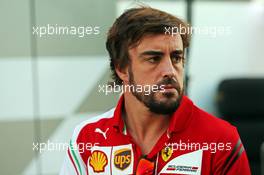 Fernando Alonso (ESP) Ferrari. 09.10.2014. Formula 1 World Championship, Rd 16, Russian Grand Prix, Sochi Autodrom, Sochi, Russia, Preparation Day.