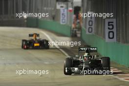 Lewis Hamilton (GBR) Mercedes AMG F1 W05. 21.09.2014. Formula 1 World Championship, Rd 14, Singapore Grand Prix, Singapore, Singapore, Race Day.