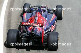 Jean-Eric Vergne (FRA) Scuderia Toro Rosso STR9. 08.07.2014. Formula One Testing, Silverstone, England, Tuesday.
