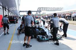 Lewis Hamilton (GBR) Mercedes AMG F1 W05. 09.07.2014. Formula One Testing, Silverstone, England, Wednesday.