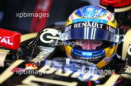 Charles Pic (FRA) Lotus F1 E22 Third Driver. 09.07.2014. Formula One Testing, Silverstone, England, Wednesday.