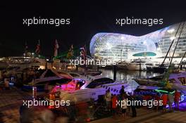 The harbour at night time. 21.11.2014. Formula 1 World Championship, Rd 19, Abu Dhabi Grand Prix, Yas Marina Circuit, Abu Dhabi, Practice Day.