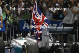 Lewis Hamilton (GBR), Mercedes AMG F1 Team  23.11.2014. Formula 1 World Championship, Rd 19, Abu Dhabi Grand Prix, Yas Marina Circuit, Abu Dhabi, Race Day.