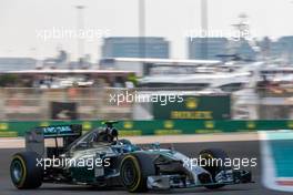 Nico Rosberg (GER) Mercedes AMG F1 W05. 22.11.2014. Formula 1 World Championship, Rd 19, Abu Dhabi Grand Prix, Yas Marina Circuit, Abu Dhabi, Qualifying Day.