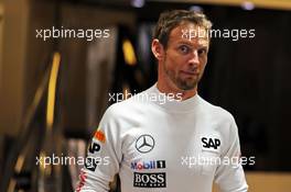 Jenson Button (GBR) McLaren. 20.11.2014. Formula 1 World Championship, Rd 19, Abu Dhabi Grand Prix, Yas Marina Circuit, Abu Dhabi, Preparation Day.