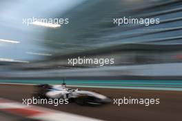 Valtteri Bottas (FIN) Williams FW36. 25.11.2014. Formula 1 Testing, Day One, Yas Marina Circuit, Abu Dhabi, Tuesday.
