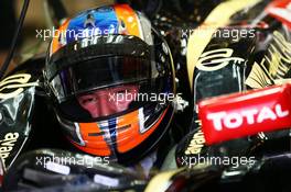 Alex Lynn (GBR) Lotus F1 E22 Test Driver. 26.11.2014. Formula 1 Testing, Day Two, Yas Marina Circuit, Abu Dhabi, Wednesday.