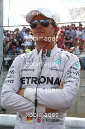 Nico Rosberg (GER) Mercedes AMG F1 on the grid. 02.11.2014. Formula 1 World Championship, Rd 17, United States Grand Prix, Austin, Texas, USA, Race Day.