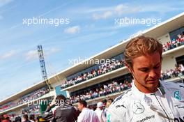 Nico Rosberg (GER) Mercedes AMG F1 on the grid. 02.11.2014. Formula 1 World Championship, Rd 17, United States Grand Prix, Austin, Texas, USA, Race Day.