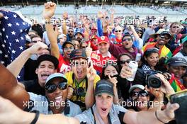 Fans after the race. 02.11.2014. Formula 1 World Championship, Rd 17, United States Grand Prix, Austin, Texas, USA, Race Day.