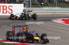Sebastian Vettel (GER) Red Bull Racing RB10. 02.11.2014. Formula 1 World Championship, Rd 17, United States Grand Prix, Austin, Texas, USA, Race Day.