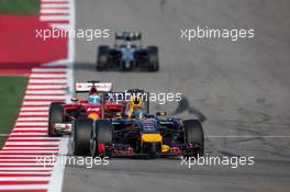 Sebastian Vettel (GER) Red Bull Racing RB10. 02.11.2014. Formula 1 World Championship, Rd 17, United States Grand Prix, Austin, Texas, USA, Race Day.