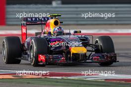 Daniel Ricciardo (AUS) Red Bull Racing RB10. 02.11.2014. Formula 1 World Championship, Rd 17, United States Grand Prix, Austin, Texas, USA, Race Day.
