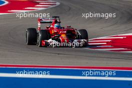 Fernando Alonso (ESP) Ferrari F14-T. 01.11.2014. Formula 1 World Championship, Rd 17, United States Grand Prix, Austin, Texas, USA, Qualifying Day.