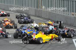 trafic jam, start race 1 28.06.2014. FIA F3 European Championship 2014, Round 6, Race 1, Norisring, Nürnberg