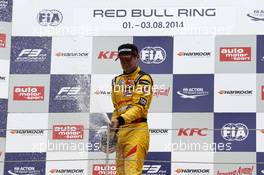 Tom Blomqvist (GBR) Jagonya Ayam with Carlin Dallara F312 – Volkswagen 02.08.2014. FIA F3 European Championship 2014, Round 8, Race 1, Red Bull Ring, Spielberg, Austria