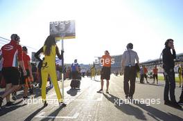 grid, grid girl 19.10.2014. FIA F3 European Championship 2014, Round 11, Race 3, Hockenheimring, Hockenheim