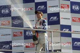 podium, Jake Dennis (GBR) CARLIN Dallara F312 Volkswagen 19.10.2014. FIA F3 European Championship 2014, Round 11, Race 3, Hockenheimring, Hockenheim