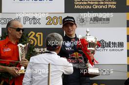 Fastest Lap for Max Verstappen (NLD) Van Amersfoort Racing Dallara F314 Volkswagen-Spiess 16.11.2014. Formula Three Macau Grand Prix, Macau, China