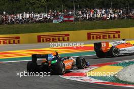 Race 2, Facu Regalia (ARG) Hilmer Motorsport 22.06.2014. GP2 Series, Rd 4, Spielberg, Austria, Sunday.
