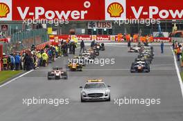Race 1, The Safety car on the track 23.08.2014. GP2 Series, Rd 8, Spa-Francorchamps, Belgium, Saturday.