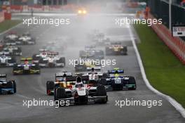 Race 1, Start of the race 23.08.2014. GP2 Series, Rd 8, Spa-Francorchamps, Belgium, Saturday.
