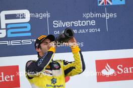 Race 2, Felipe Nasr (BRA), Carlin (race winner) 06.07.2014. GP2 Series, Rd 5, Silverstone, England, Sunday.